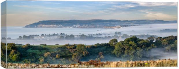 Sandown Cloud Inversion Panorama Canvas Print by Wight Landscapes