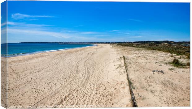 Praia de Alvor Algarve Portugal Canvas Print by Wight Landscapes