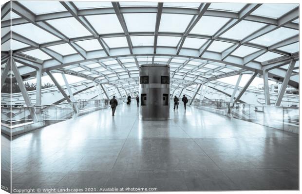 Oriente Station BW Canvas Print by Wight Landscapes