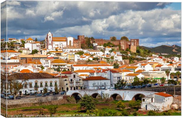 Silves Algarve Portugal Canvas Print by Wight Landscapes