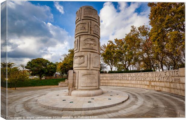 Duarte Pacheco Monument Canvas Print by Wight Landscapes