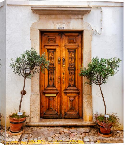 The Door Canvas Print by Wight Landscapes