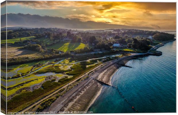 Norton Isle Of Wight Canvas Print by Wight Landscapes