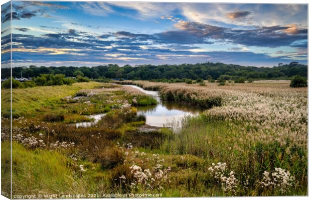 Yarmouth Salt Marsh Canvas Print by Wight Landscapes