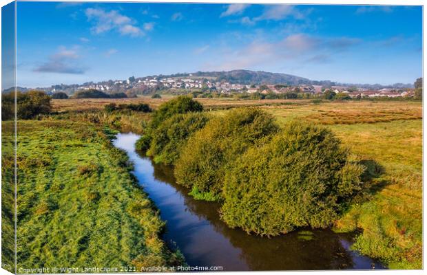 Brading Marsh Canvas Print by Wight Landscapes