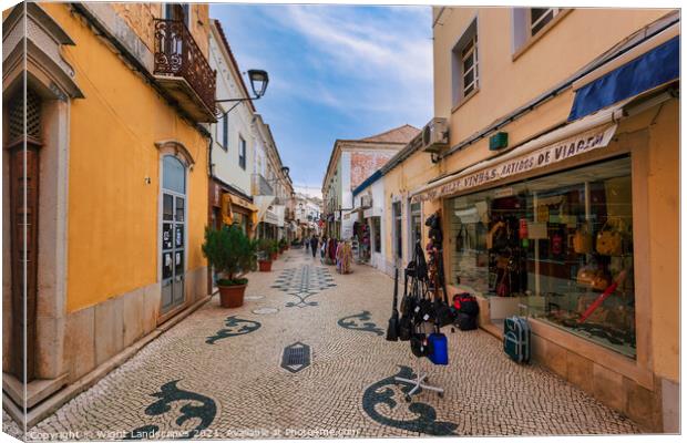 Loule shopping Canvas Print by Wight Landscapes