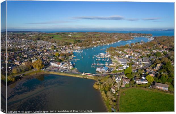 Wootton Creek Canvas Print by Wight Landscapes