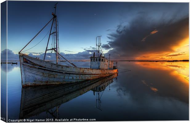 The Guiding Light Canvas Print by Wight Landscapes