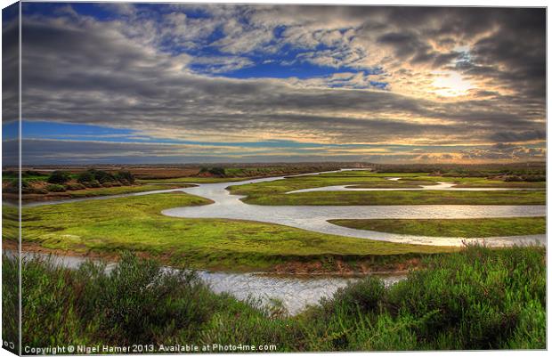 Ludo Nature Reserve Canvas Print by Wight Landscapes