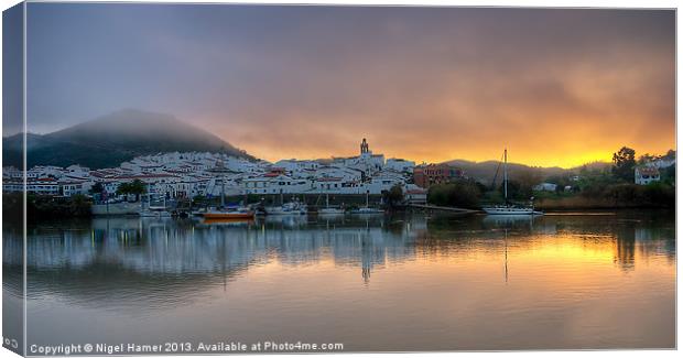 Dawn On The Rio Canvas Print by Wight Landscapes