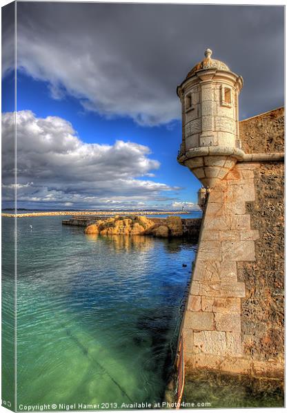 Fort Ponta Bandeira Lagos Canvas Print by Wight Landscapes