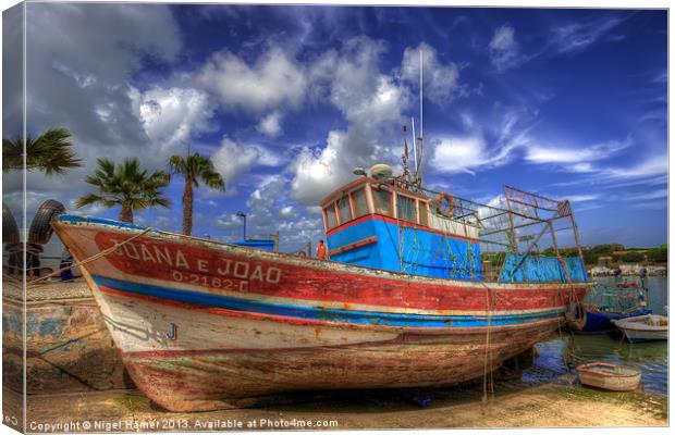 MFV Joana and Joao Canvas Print by Wight Landscapes