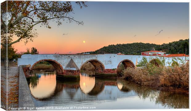 Moon River Canvas Print by Wight Landscapes