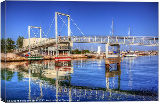 Lagos Lifting Bridge Canvas Print by Wight Landscapes