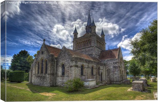 St Mildreds Church IOW Canvas Print by Wight Landscapes