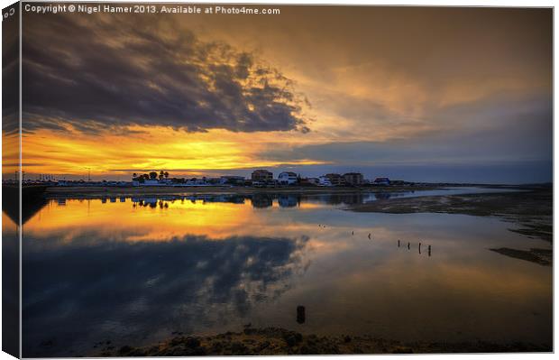 Ilha da Faro Sunset Canvas Print by Wight Landscapes