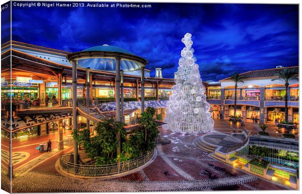 Christmas Shopping Canvas Print by Wight Landscapes