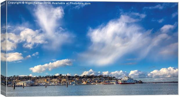 Cowes Waterfront Canvas Print by Wight Landscapes