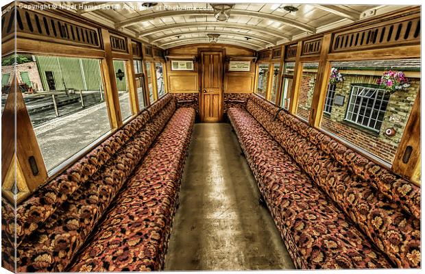 2nd Class Railway Carriage Canvas Print by Wight Landscapes