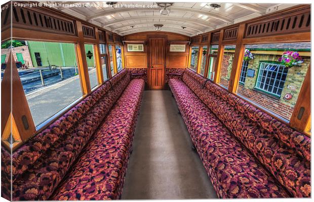 2nd Class Carriage Canvas Print by Wight Landscapes