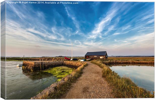 Newtown Quay Isle Of Wight Canvas Print by Wight Landscapes