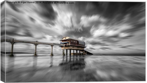 Bembridge Lifeboat Station Zoom Canvas Print by Wight Landscapes