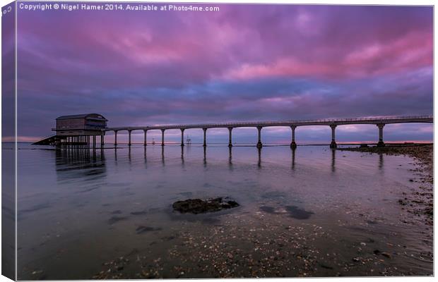 Dawn At The Lifeboat Canvas Print by Wight Landscapes