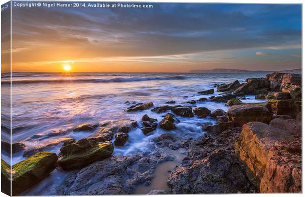 Hanover Point Sunset #2 Canvas Print by Wight Landscapes
