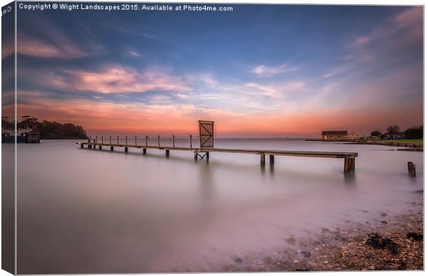 Fishbourne Jetty Canvas Print by Wight Landscapes