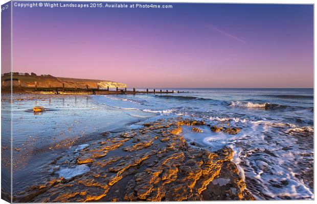 Yaverland Beach Canvas Print by Wight Landscapes
