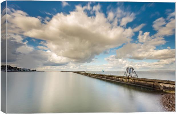 Cowes Breakwater Canvas Print by Wight Landscapes
