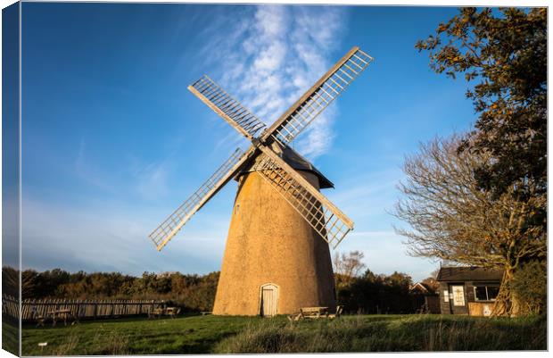 Bembridge Windmill in Winter #2 Canvas Print by Wight Landscapes