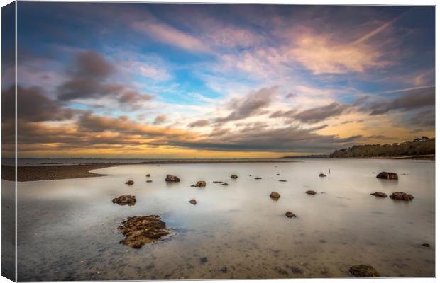 Woodside Sunset Canvas Print by Wight Landscapes