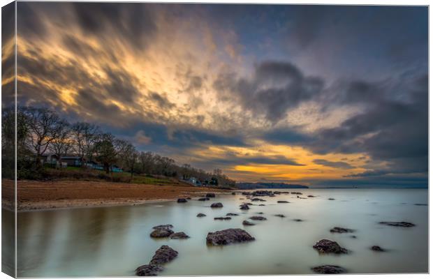 Woodside Bay Retreat Canvas Print by Wight Landscapes