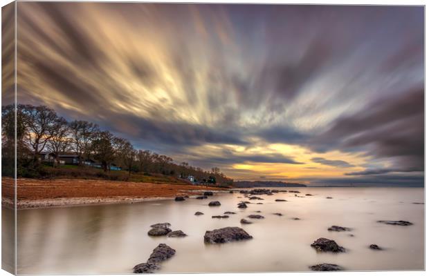 Woodside Bay Retreat Isle Of Wight Canvas Print by Wight Landscapes