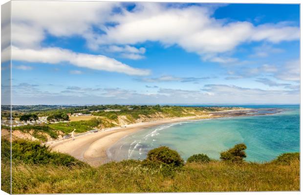 Whitecliff Bay Canvas Print by Wight Landscapes