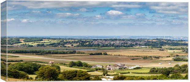 Bembridge Airport Panorama Canvas Print by Wight Landscapes