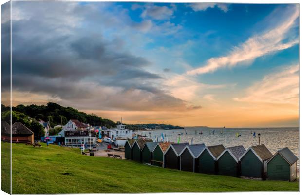 Gurnard Green Isle Of Wight Canvas Print by Wight Landscapes