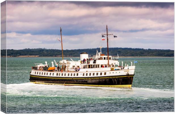MV Balmoral In The Solent Canvas Print by Wight Landscapes