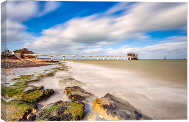 Bembridge Ledge and Lifeboat Station Canvas Print by Wight Landscapes