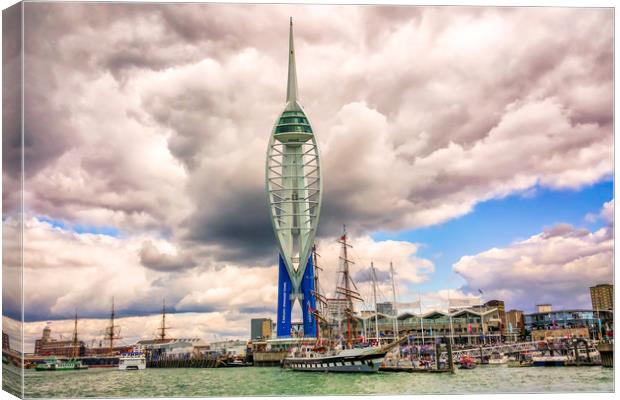 Spinnaker Tower Portsmouth Canvas Print by Wight Landscapes