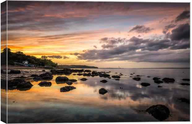 Rock Group Sunset Canvas Print by Wight Landscapes