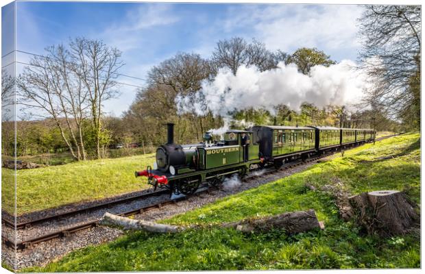 A1X W11 Newport Steam Engine Canvas Print by Wight Landscapes