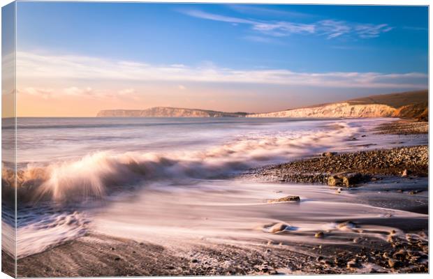 Compton Bay Beach 3 Canvas Print by Wight Landscapes