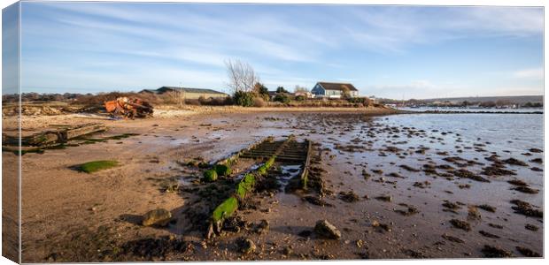 Bembridge Harbour Isle Of Wight Canvas Print by Wight Landscapes