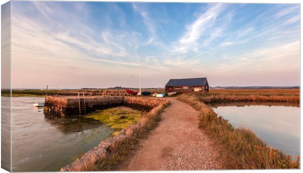 Newtown Quay Isle Of Wight Canvas Print by Wight Landscapes