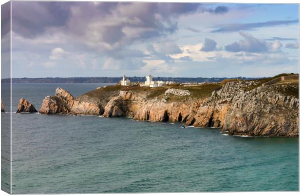 Pointe du Toulinguet Camaret-Sur-Mer Canvas Print by Wight Landscapes