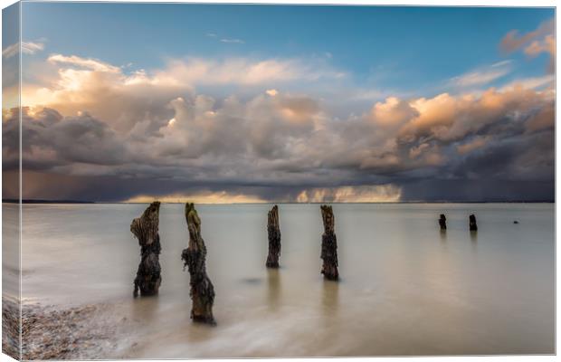 Western Beach Ryde Isle Of Wight Canvas Print by Wight Landscapes