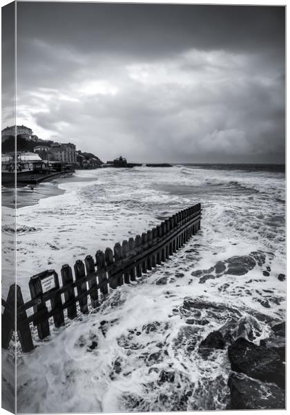 Ventnor Beach Isle Of Wight Canvas Print by Wight Landscapes