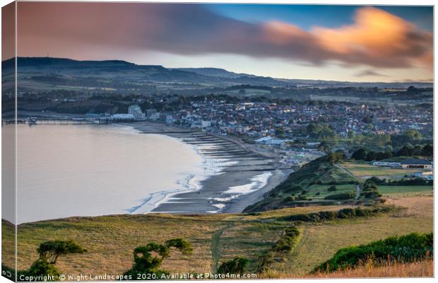 Sandown Isle Of Wight Canvas Print by Wight Landscapes